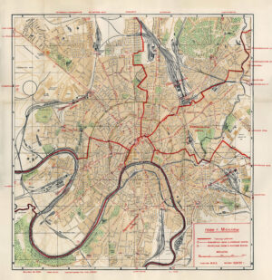 Довоенный план Москвы 1940 года