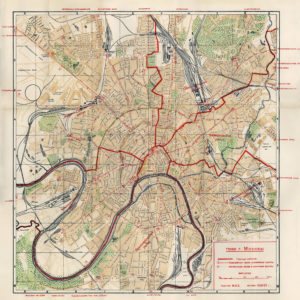 Довоенный план Москвы 1940 года