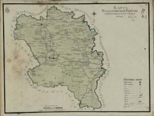 Карта Покровского уезда Владимирской губернии 1808 г.